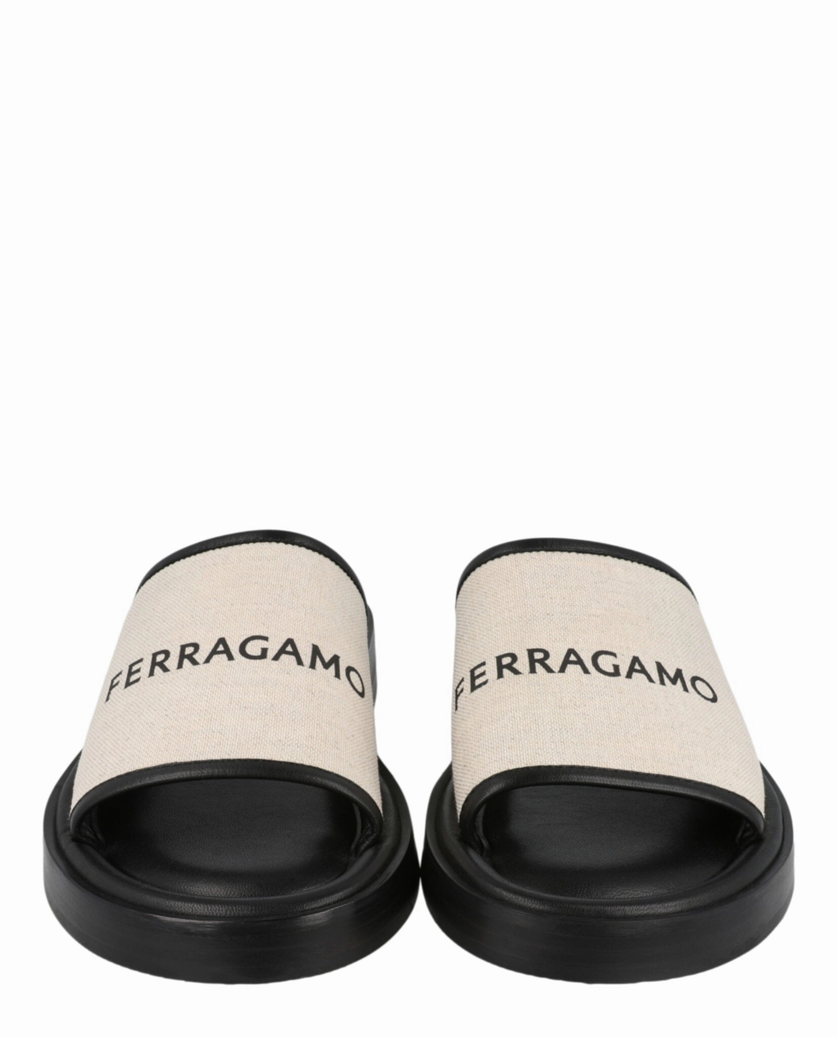 Sole Canvas Slides Slippers Smiley Face