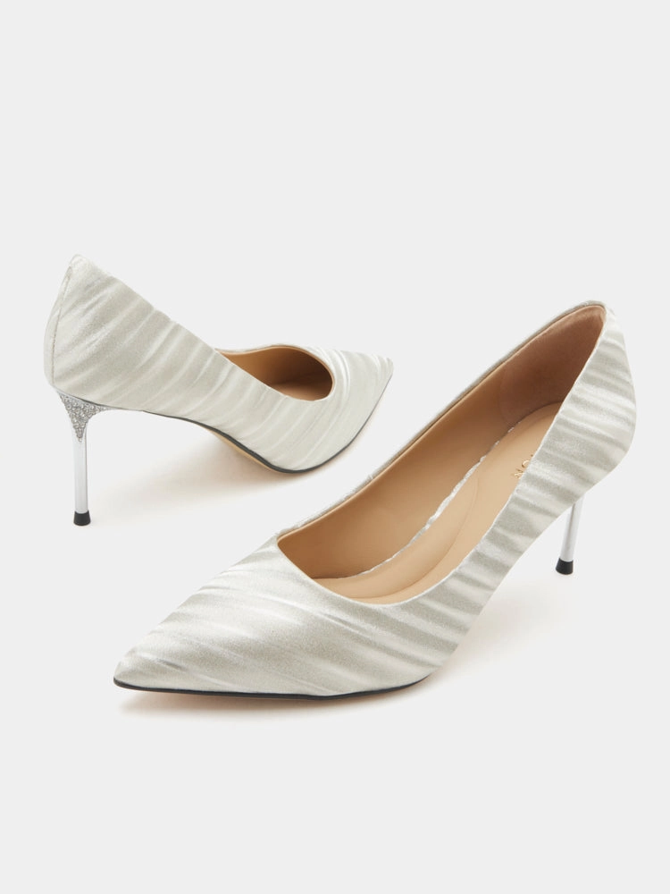 Shoes High Heel Shoes Zephyra Glitter Pointed Toe Heels