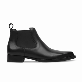 Shiny Leather Chelsea Boots Palma - Men's Black Calf Leather Chelsea Boot