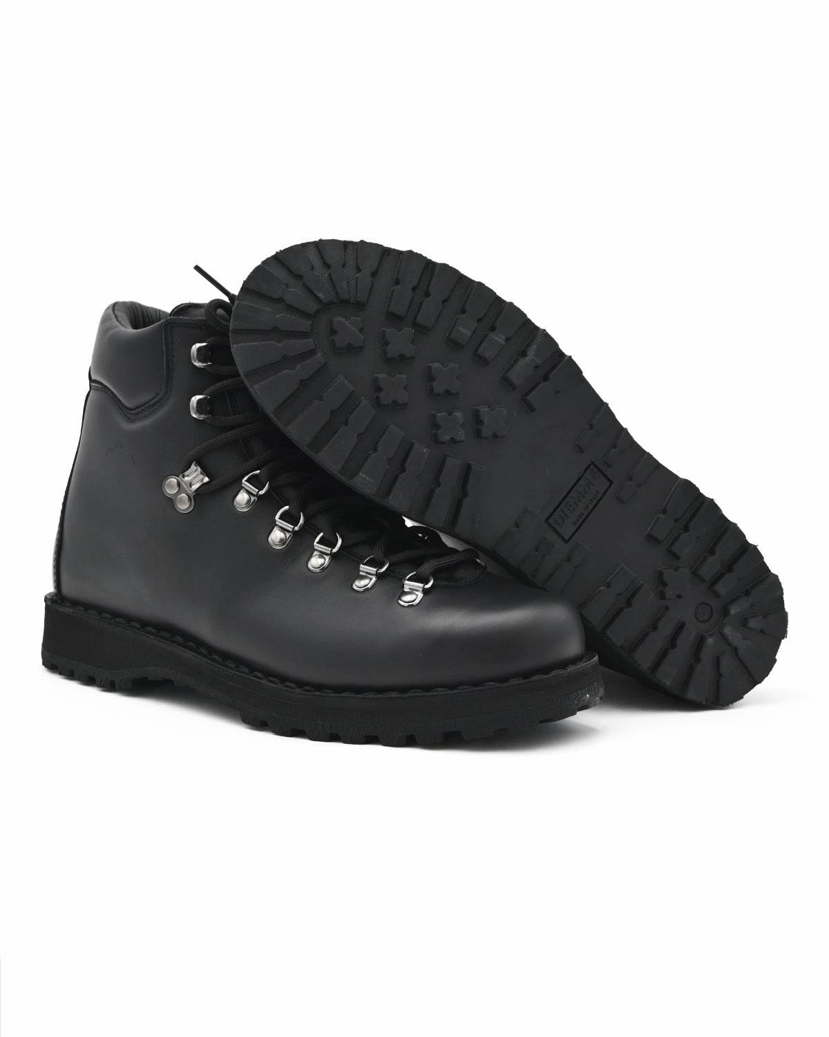 Diemme Roccia in Black Leather Hiking Boots With Boa