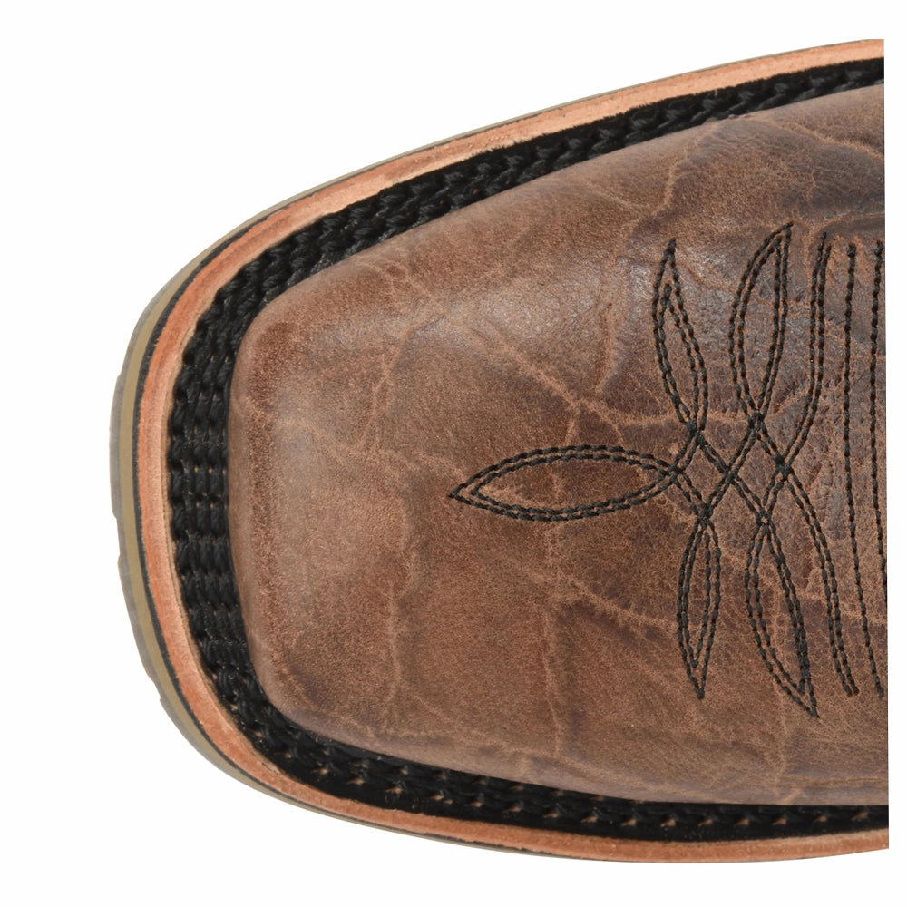 Grissom 12 Inch Embroidered Slip Resistant Soft Toe Work Boots Work Boot