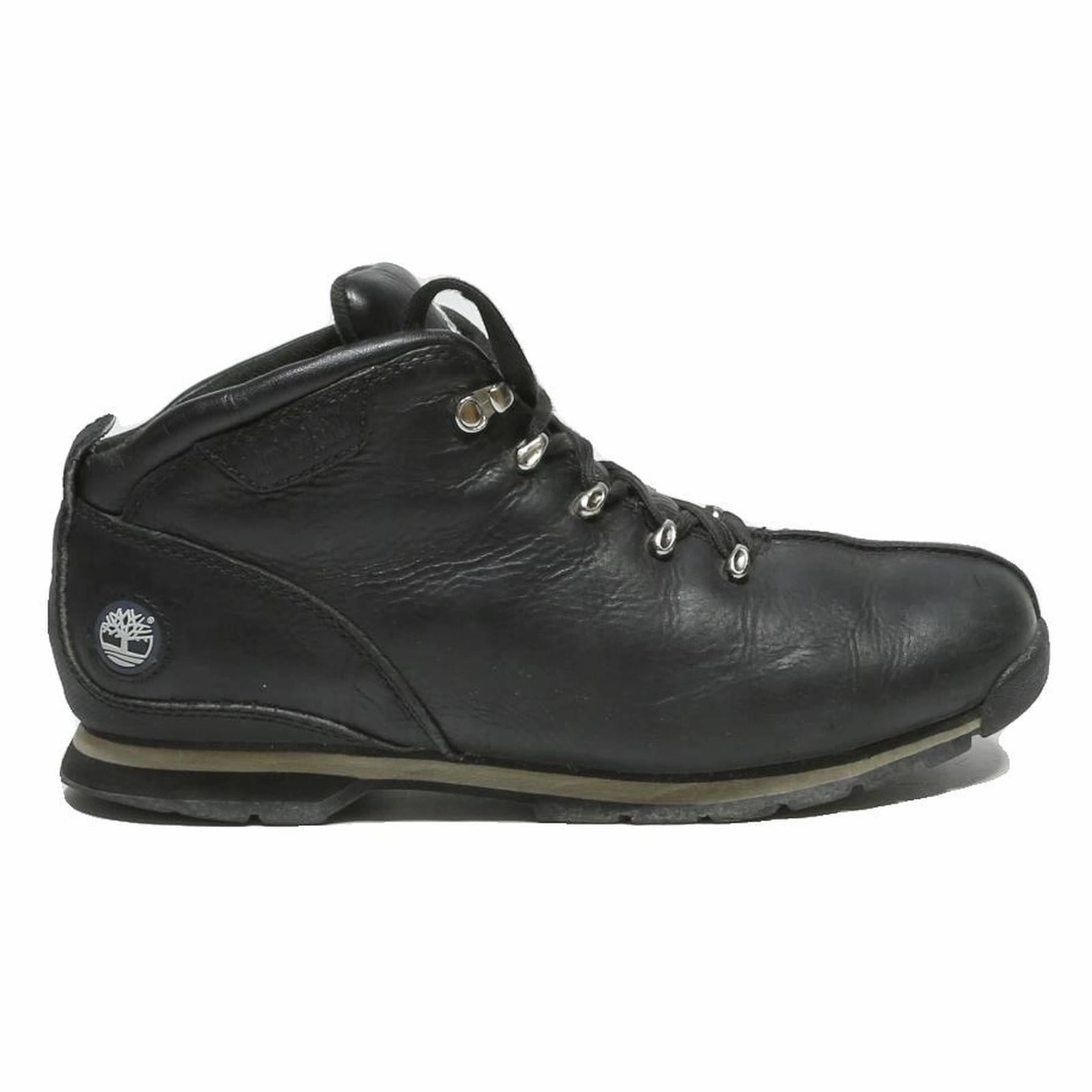 Review Hiking Boots TIMBERLAND Mens Black Leather Ankle Boots UK 8.5 Comfortable Casual Outdoor