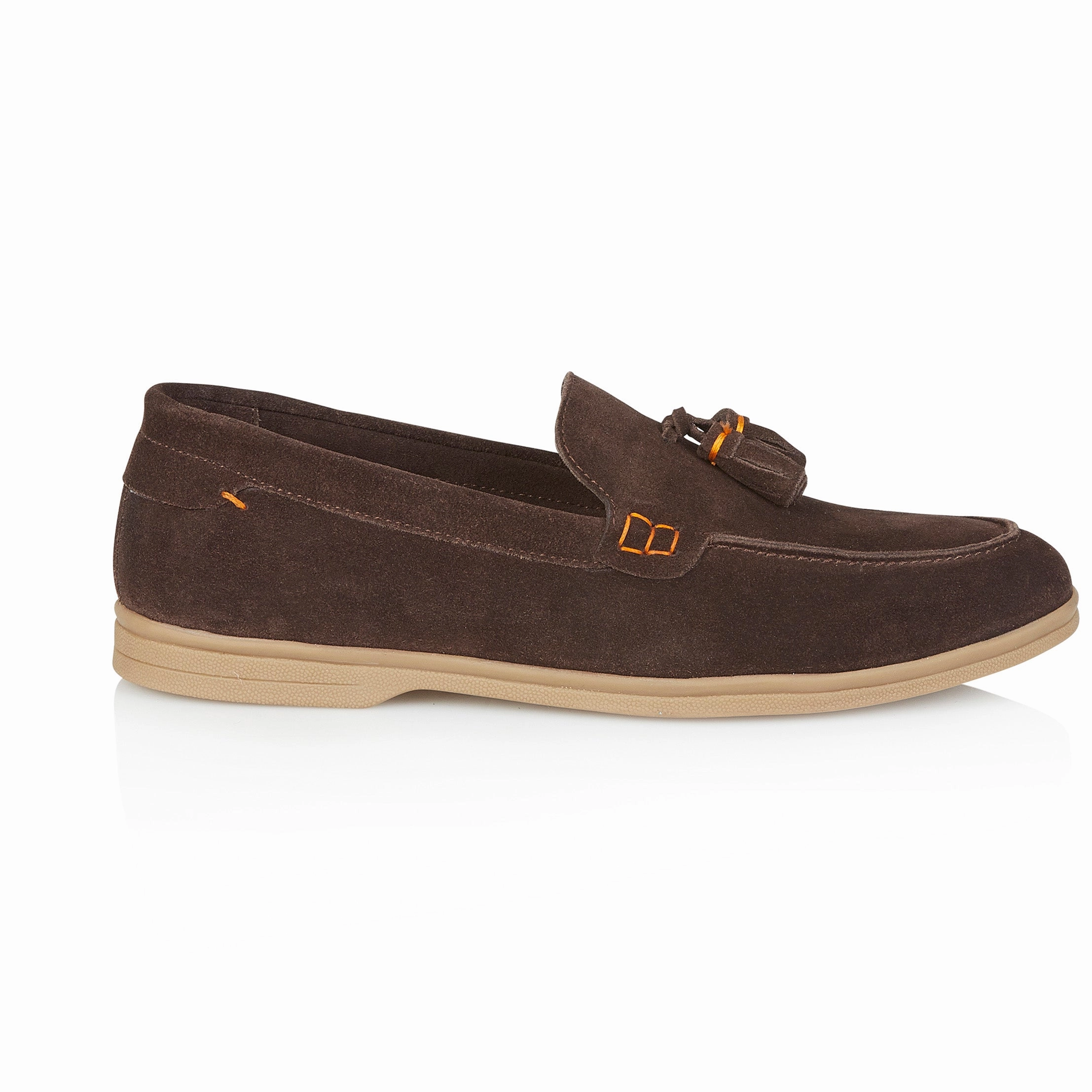 Wembley Suede Leather Tassel Loafers - Brown Bandolino Loafers