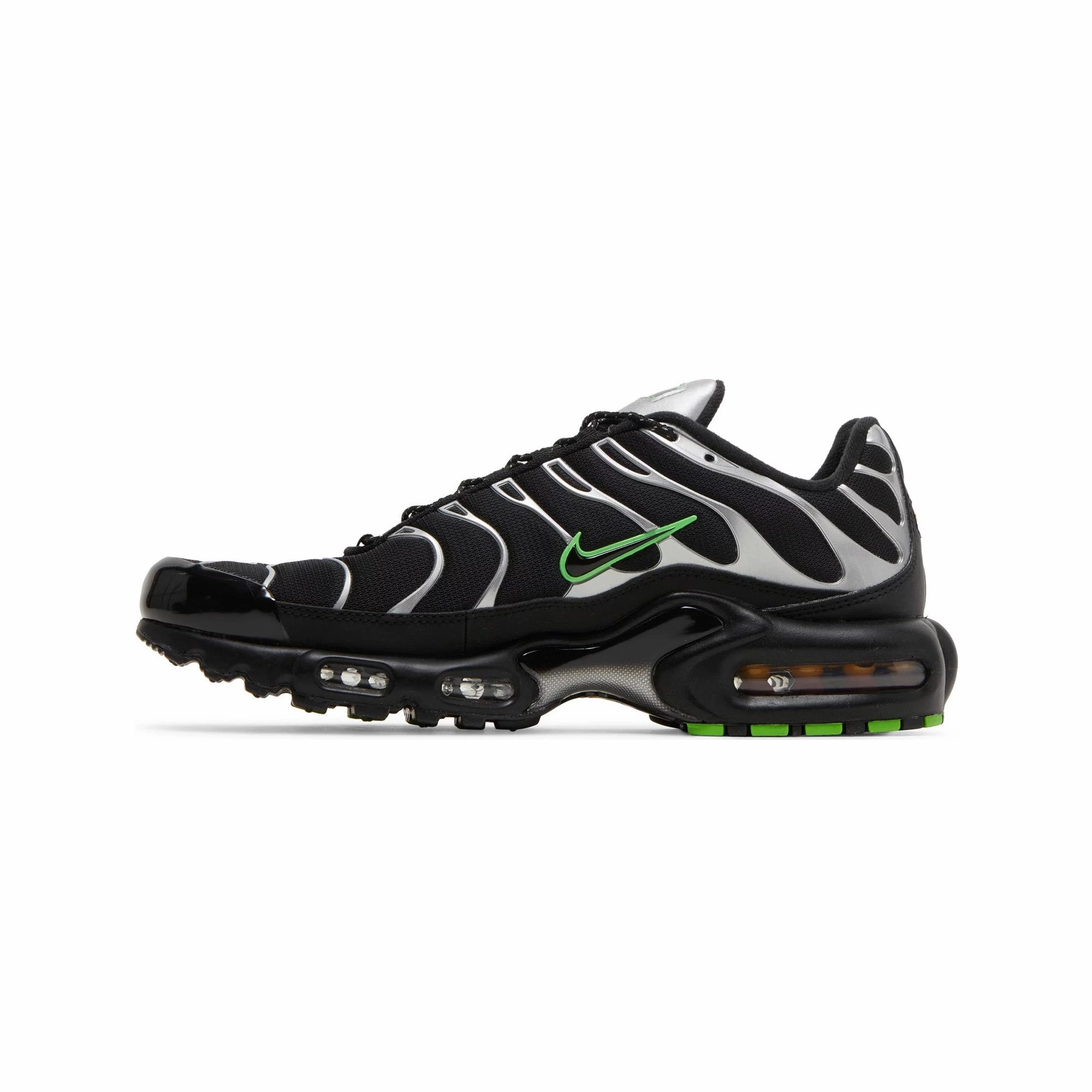 Supreme X Nike Shoes Air Max TN Plus 'Black Silver Green Strike' (2021)