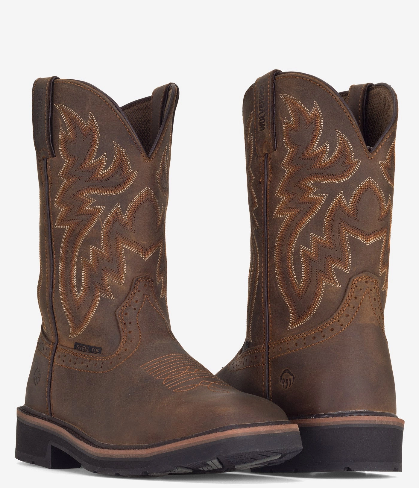 Wolverine Rancher Square Toe Safety Toe Wellington Boot - Men Hero Boots 2026