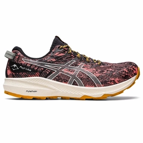 Best Low Profile Trail Running Shoes Women's Asics Fuji Lite 3 Trail Running Shoes Papaya-Light-Sage