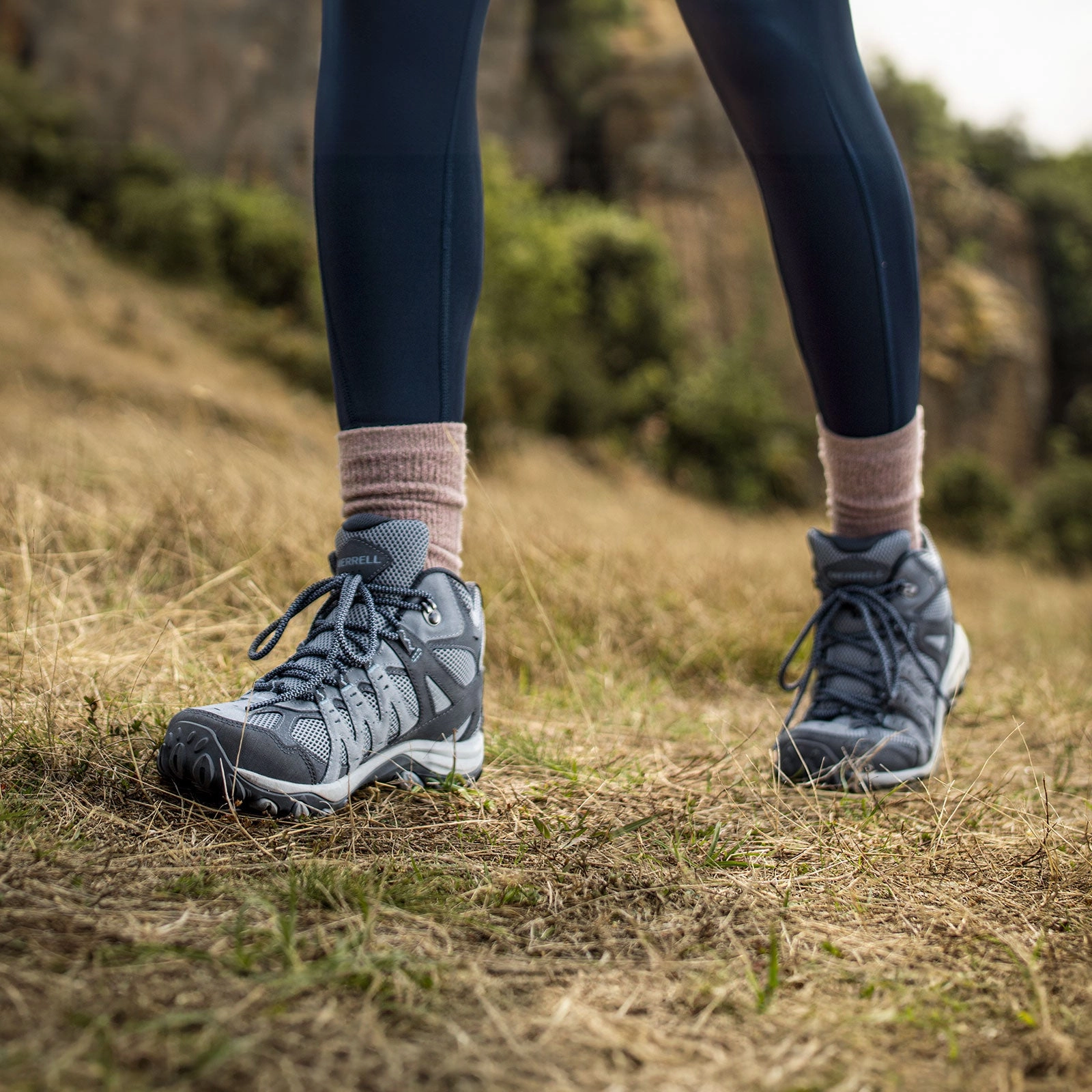 Waterproof Mid Hiking Boots Women's Merrell, Accentor 3 Mid Waterproof Boot - Wide Width