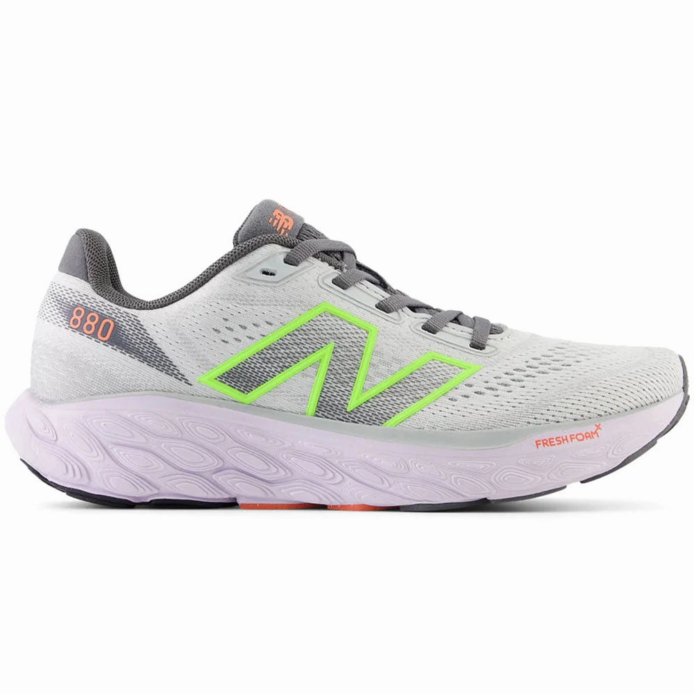 New Balance Fresh Foam 1080v11 Running Shoes Women's New Balance Fresh Foam X 880v14, Grey Matter/Taro/Bleached Lime Glo/Gulf Red, 9.5 2E Wide