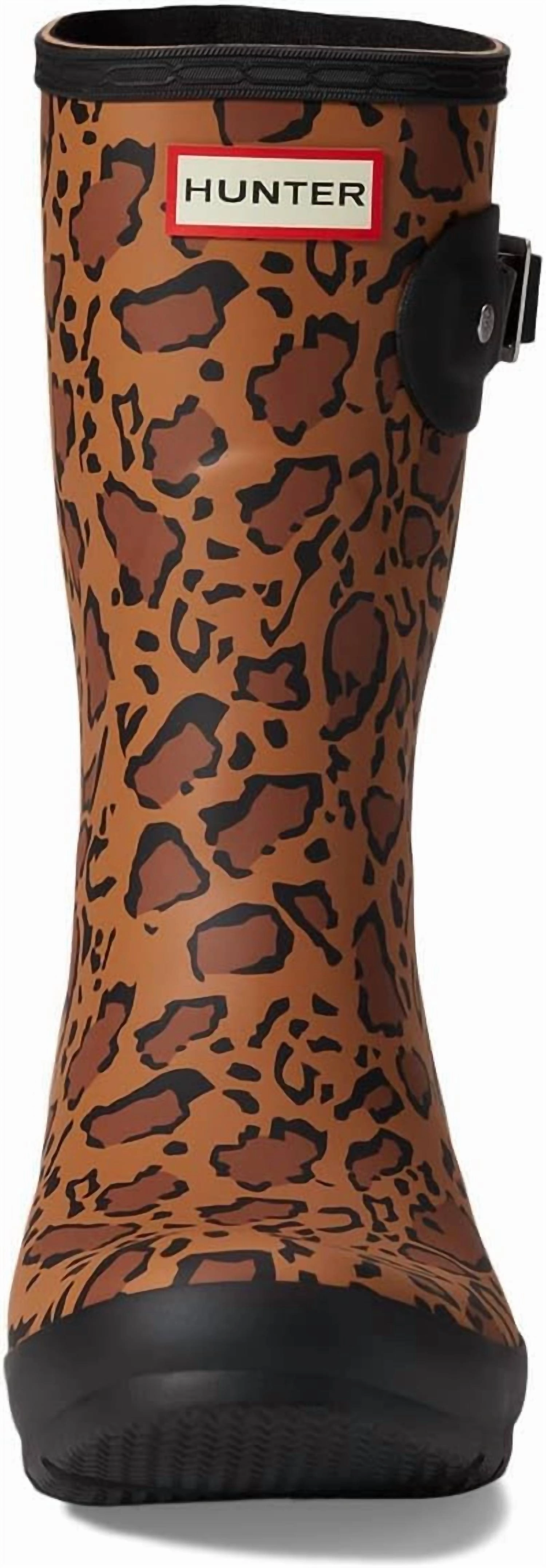 Women's Original Short Leopard Print Boots In Rich Tan/saddle/black Soda Pilot Chelsea Boots