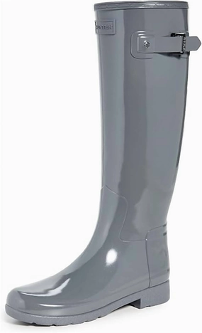 Women's Refined Tall Gloss Boots In Stratus Grey Mytheresa Chelsea Boots