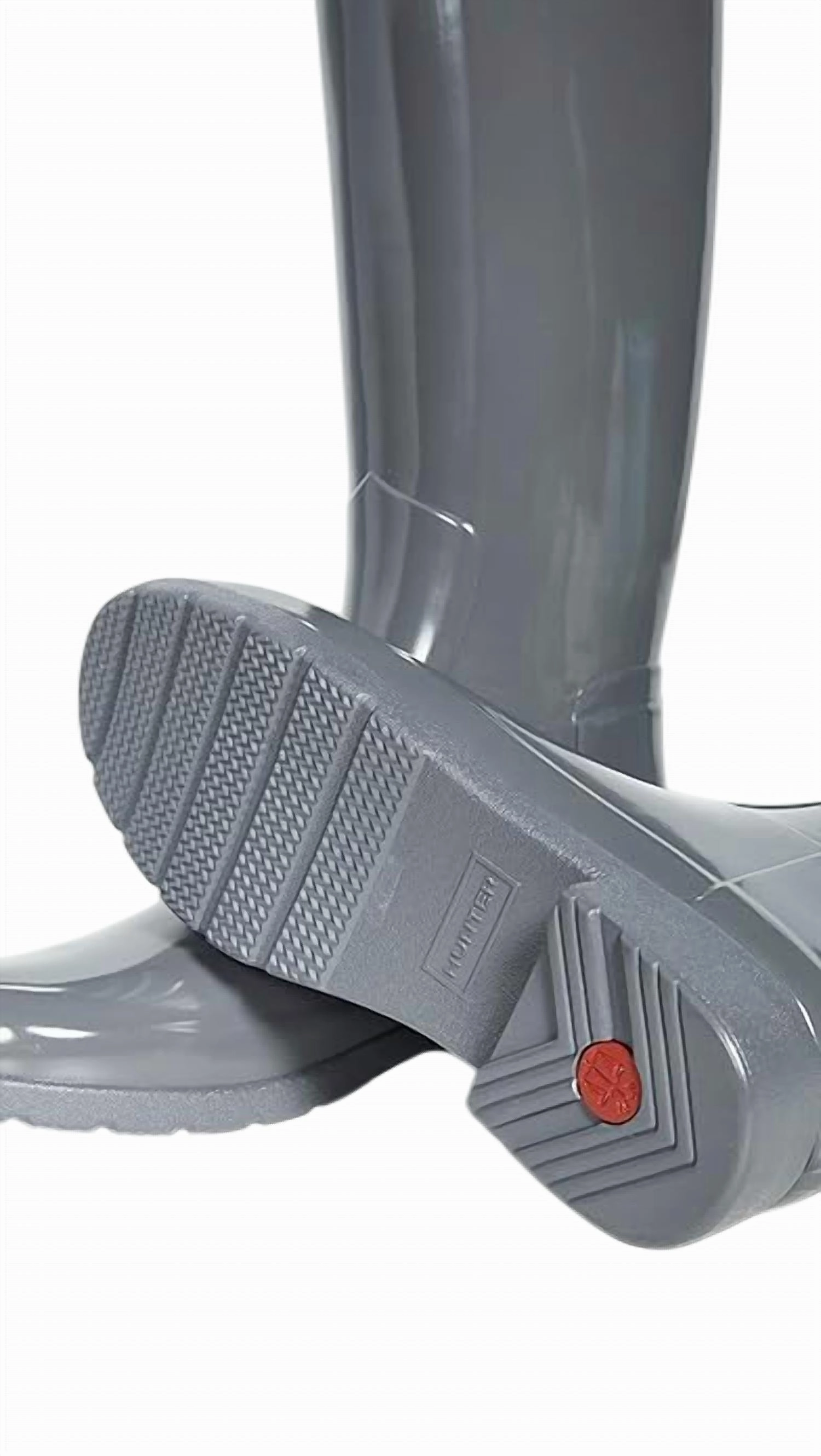 Women's Refined Tall Gloss Boots In Stratus Grey Kennel Schmenger Chelsea Boots