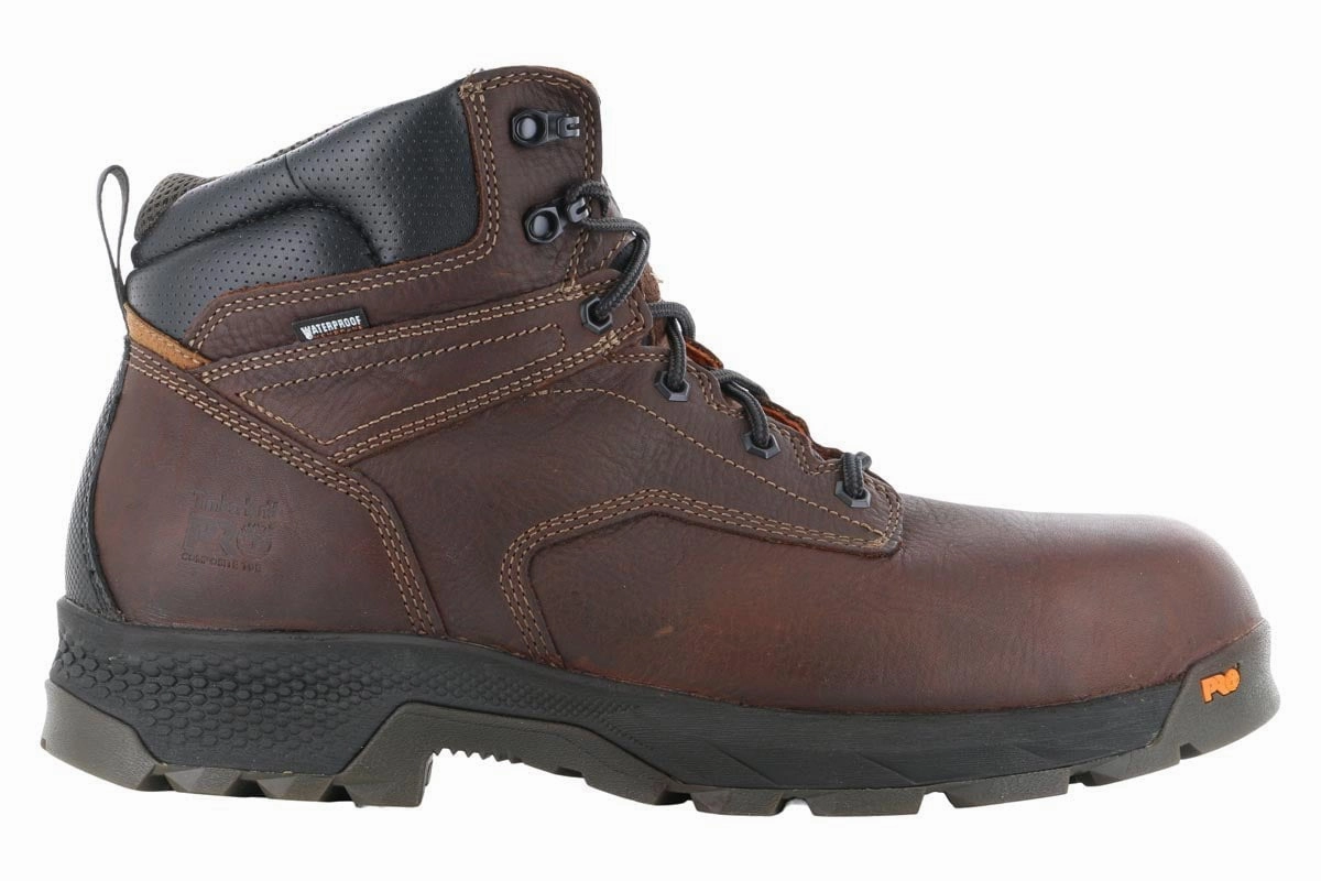 Comfortable Boots For Work Timberland PRO Titan EV 6" Composite Toe WP Boot Brown