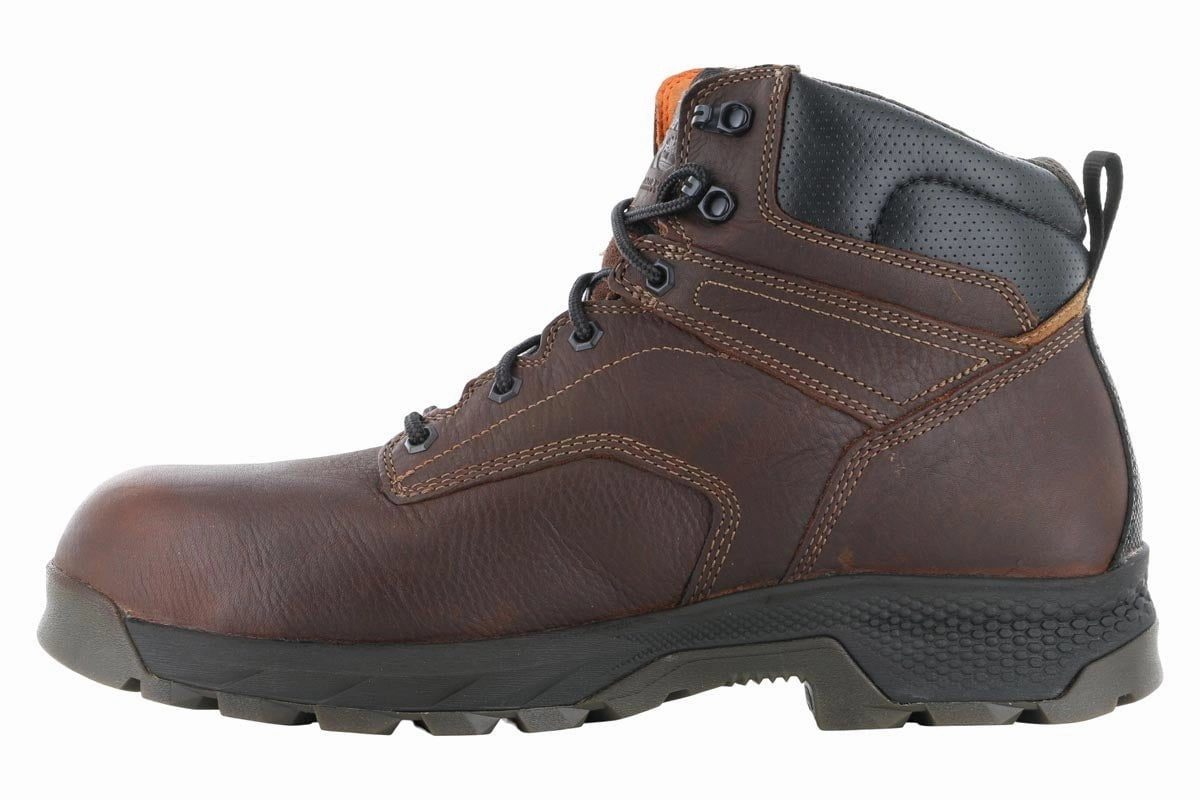 Timberland PRO Titan EV 6" Composite Toe WP Boot Brown Best Work Boots For Walking On Concrete