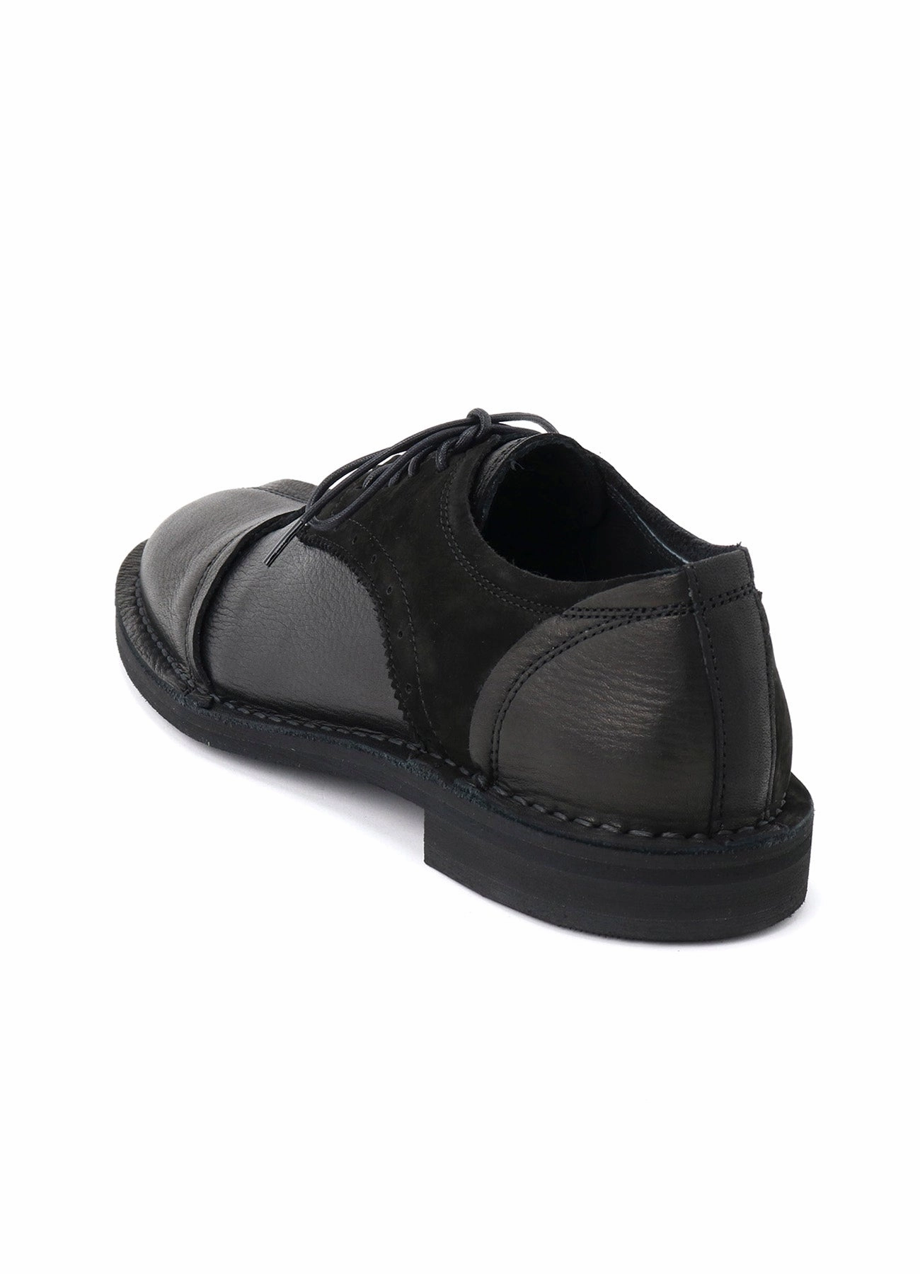 Zara Lace Up Shoes RAW-EDGE LEATHER DERBY SHOES