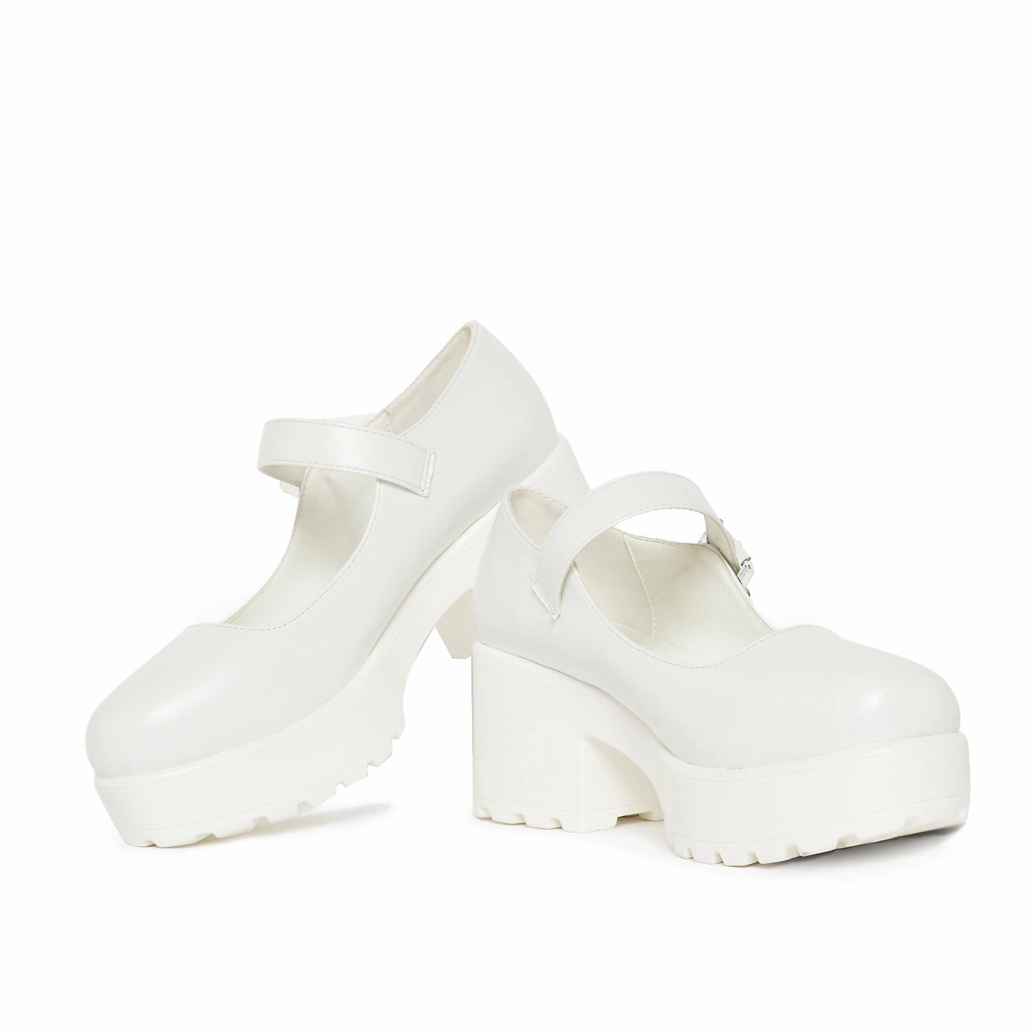 Tira Mary Jane Shoes 'White Washout Edition' Flat Mary Jane Shoes Wide Fit