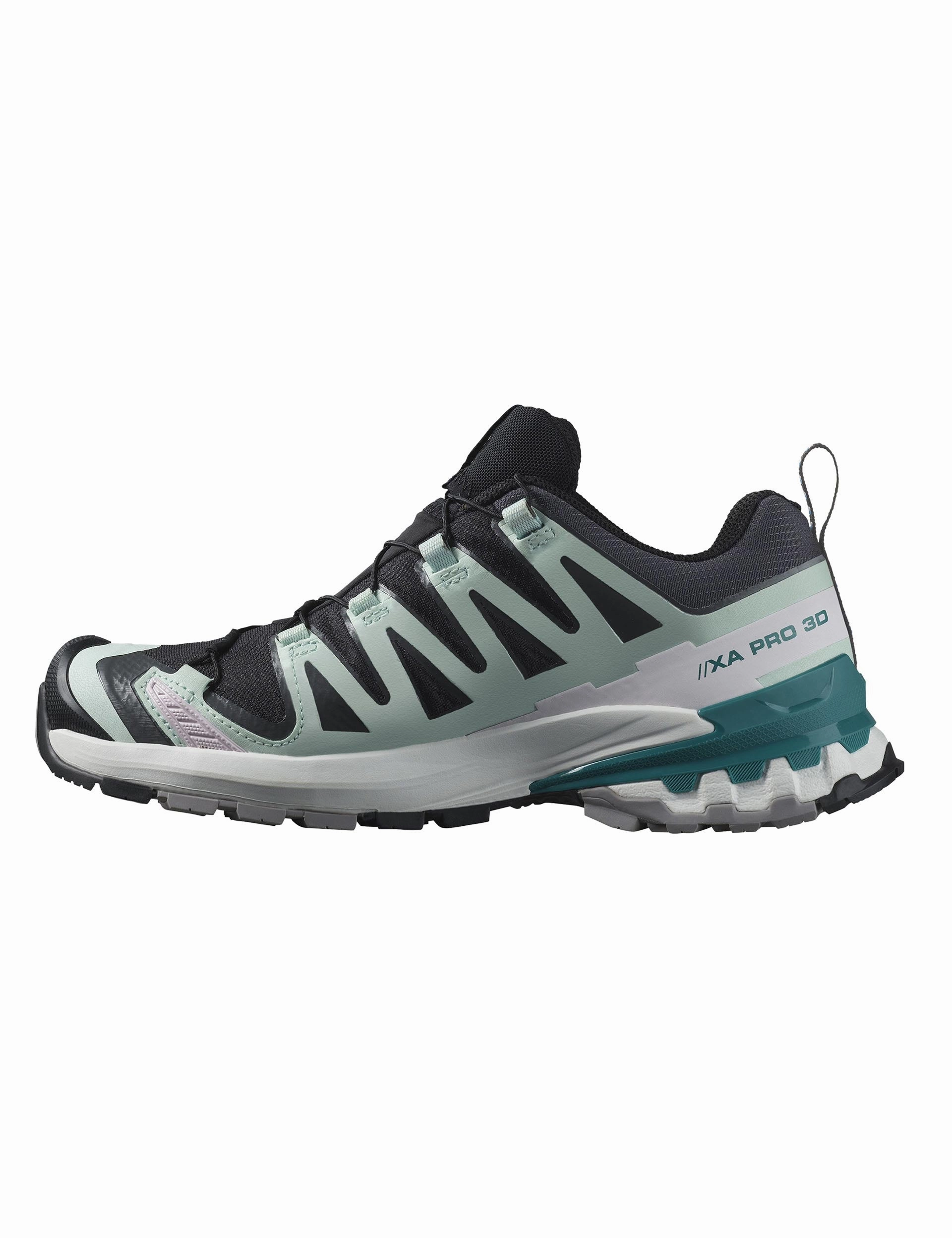 Pro 3d Trail Running Shoes XA Pro 3D V9 Gore-Tex - Black/Bleached Aqua/Harbor Blue