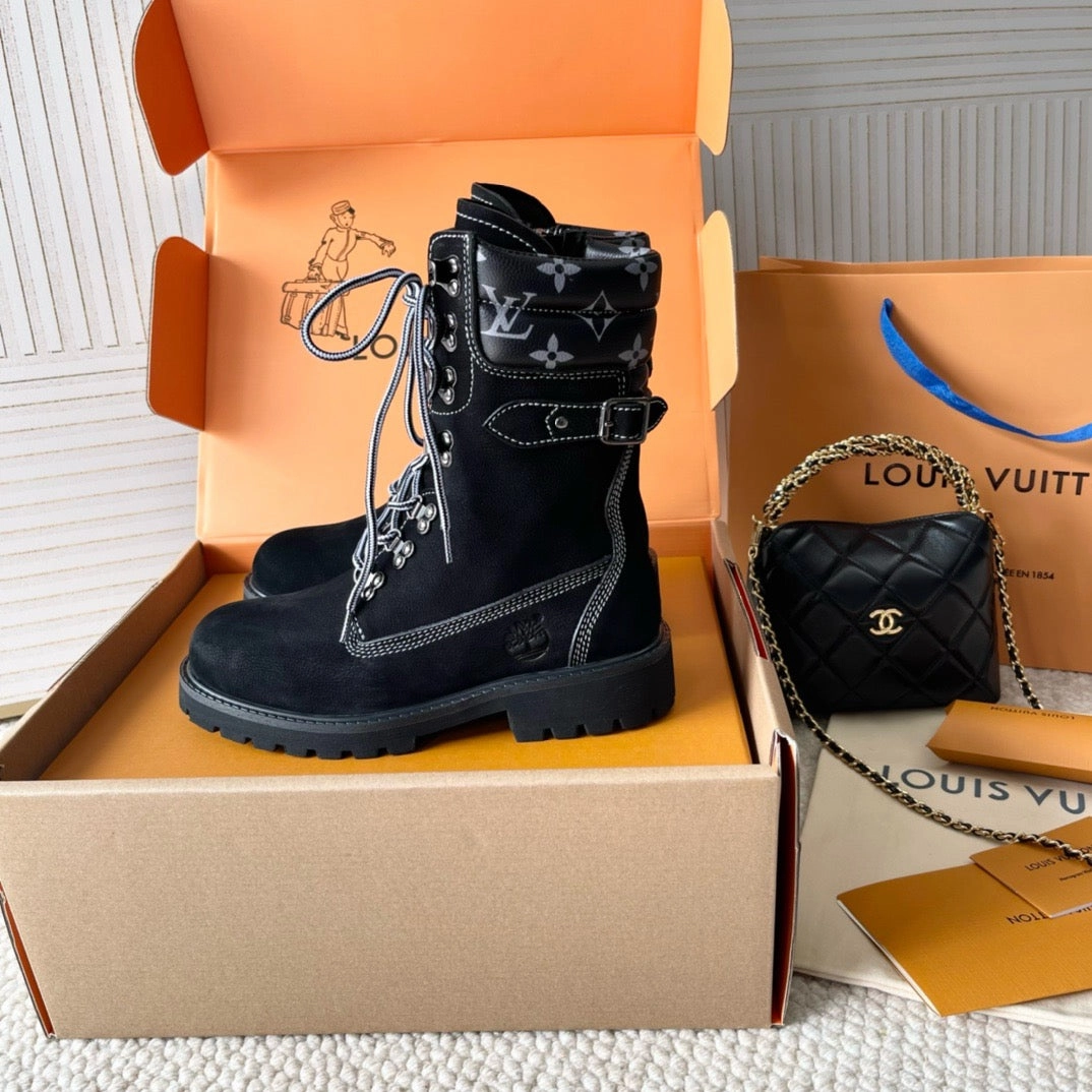 Amal Clooney Flat Shoes SE1521 LB Citizen Flat Ranger Boot / Size5-10