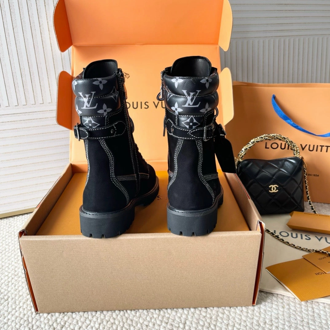 Flat Wide Toe Box Shoes SE1521 LB Citizen Flat Ranger Boot / Size5-10