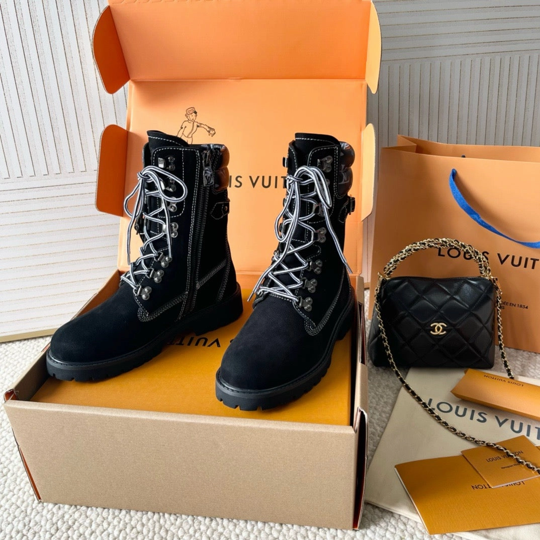 SE1521 LB Citizen Flat Ranger Boot / Size5-10 High Quality Flat Shoes