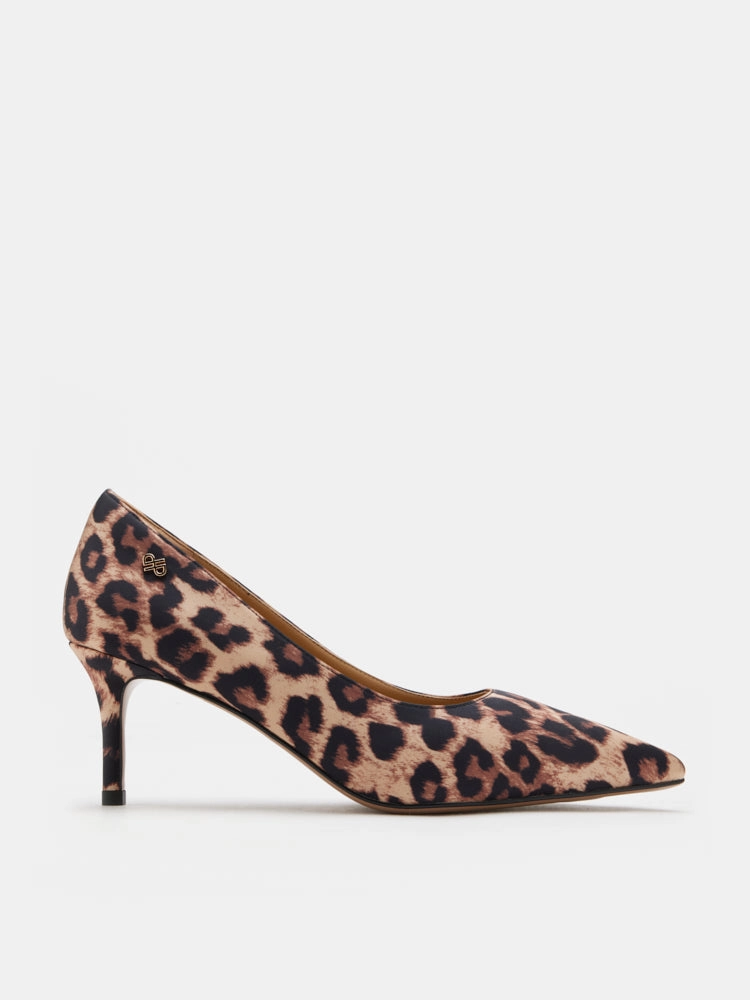 Sketch Of A High Heel Shoe Zira Leopard Print Pointed Toe Heels